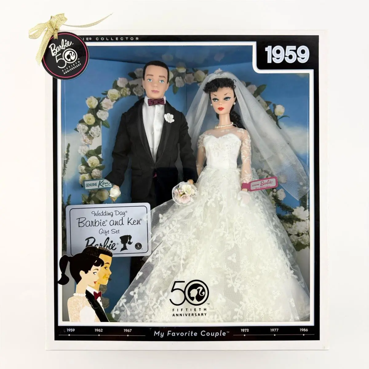 Barbie Ken 50th Anniversary My Favorite Couple 1959 Wedding Day Doll Set P6750
