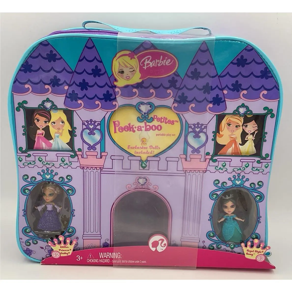 Barbie Peek A Boo Petites Portable Play Set 42 Gabby 43 Remy 2008