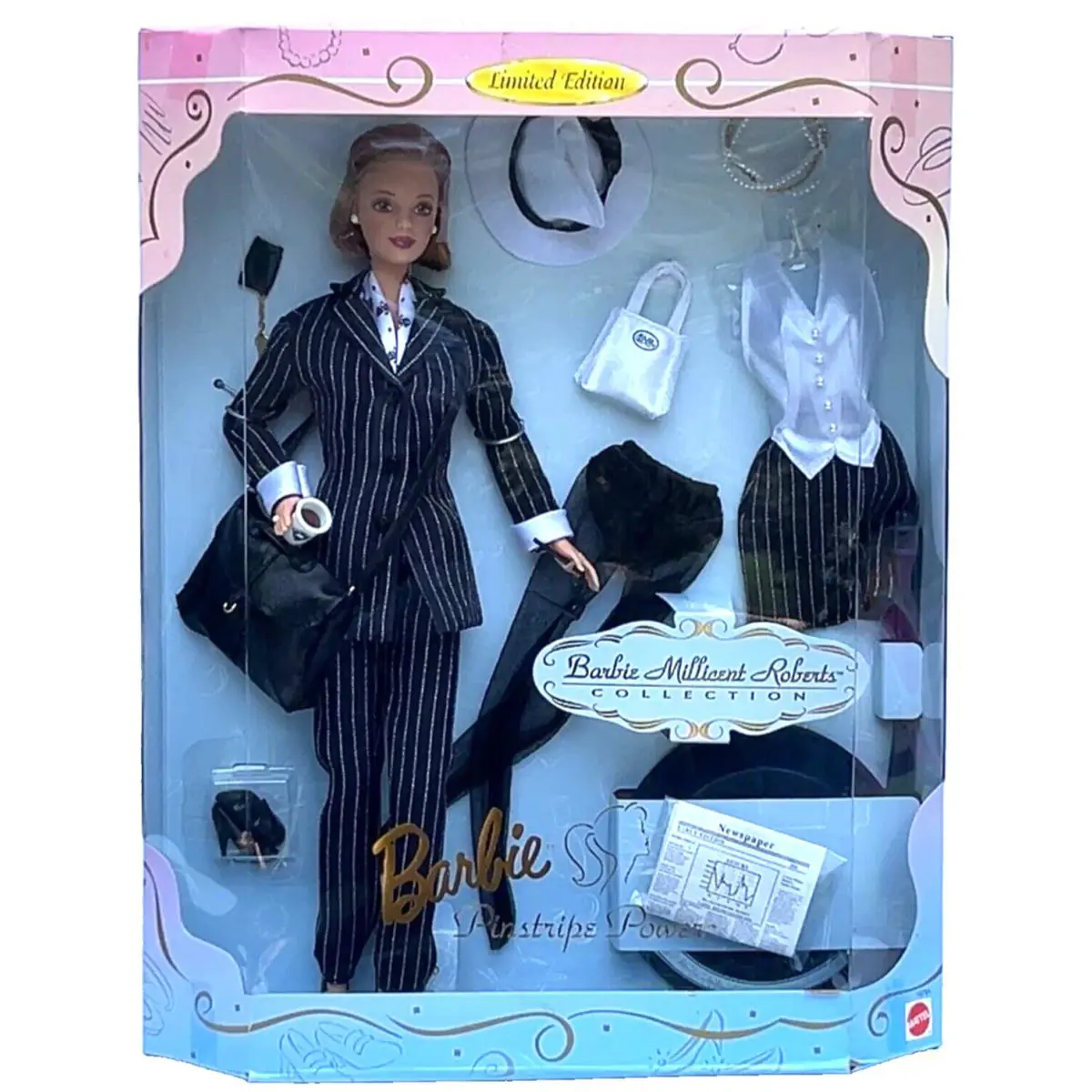 Barbie Millicent Roberts Collection Pinstripe Power Doll 1997 Mattel