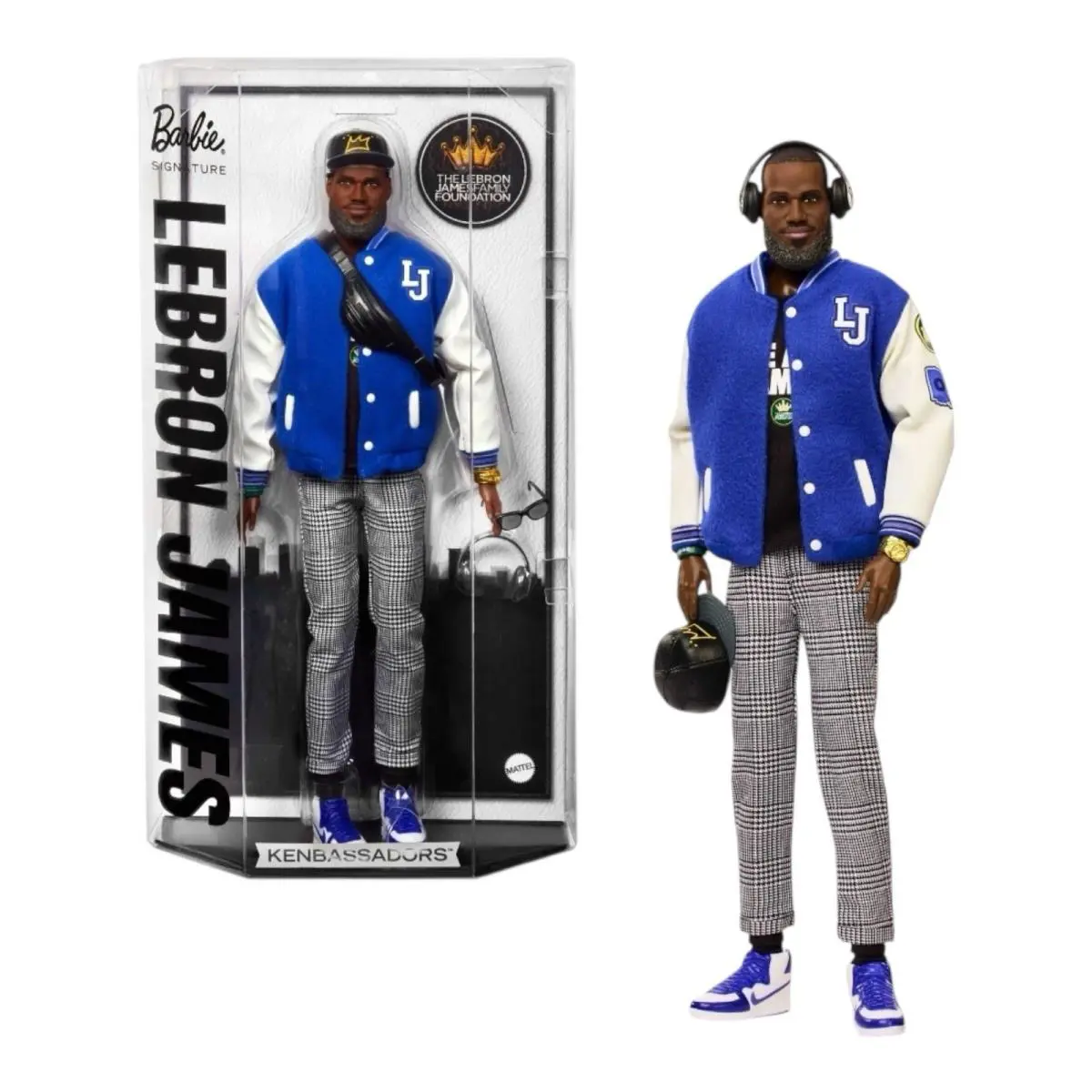 Barbie Lebron James Doll Collectible Varsity Jacket IN Hand Ready to Ship Today
