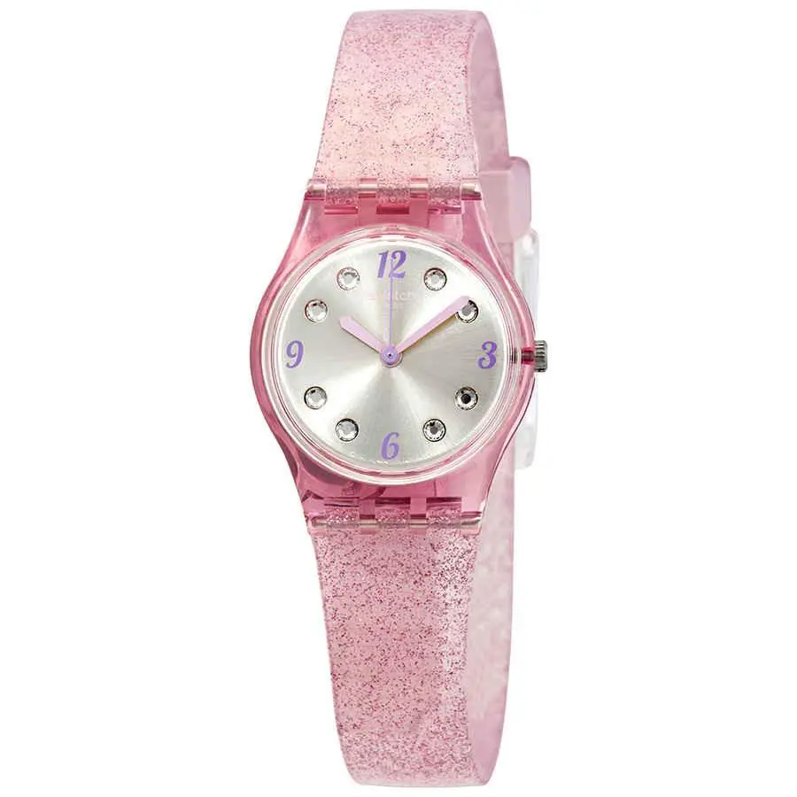 LP132C Rose Glistar Grey Dial 25 mm Women`s Watch by Swatch