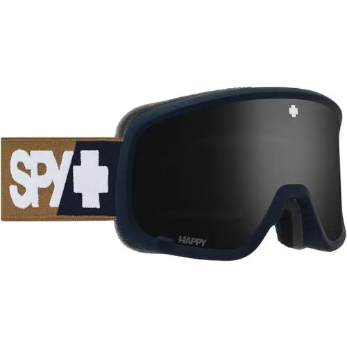 Spy Opt Marshall 2.0 Goggles Black Happy Grey Green Black Mirror + Happy LL Rose - Frame: Black, Lens: Grey Green