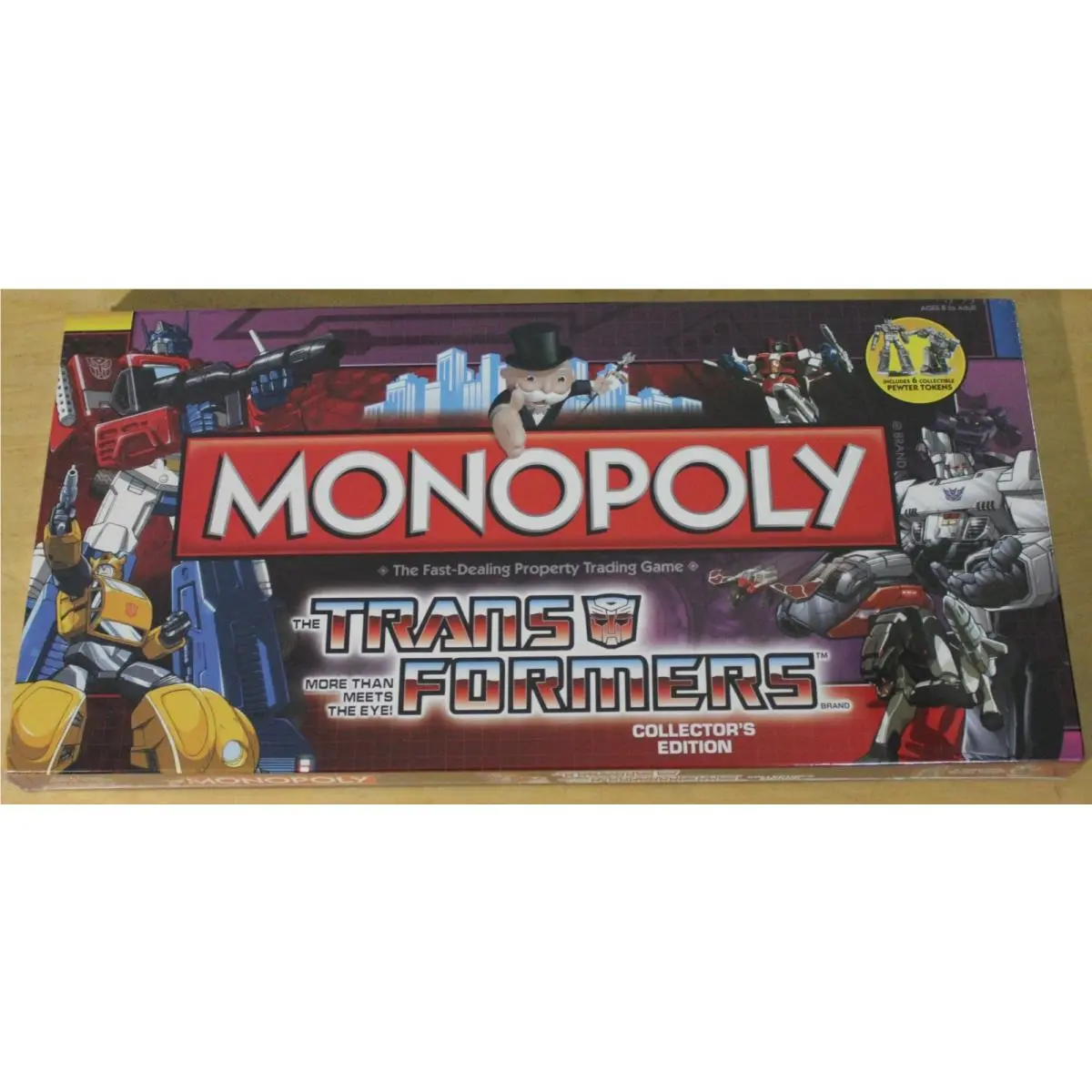 New/sealed/shelf Wear Transformers Monopoly Collectors Edition 2009