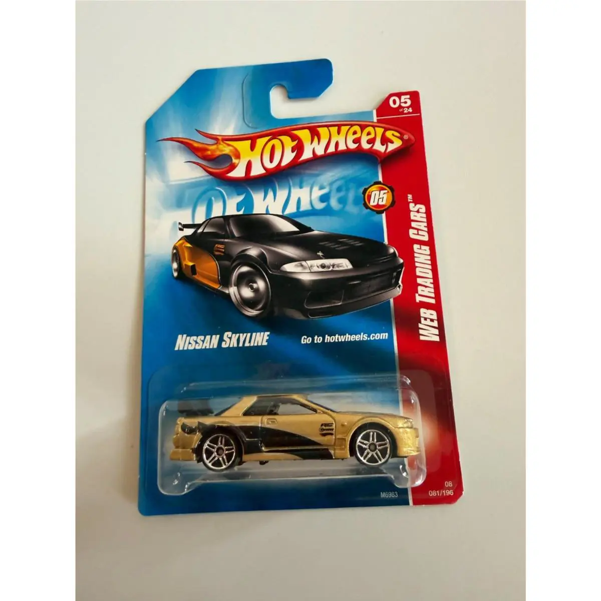 Hot Wheels 2008 Web Trading Cars Nissan Skyline Gt-r R32 Gold Car A41