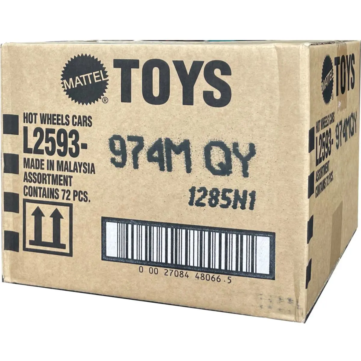 Hot Wheels Basic Assortment 2025 Case P 72 Count L2593-974P