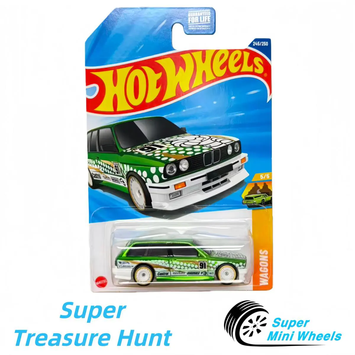 Super Treasure Hunt Hot Wheels 2025 245 Bmw M3 Wagon Green