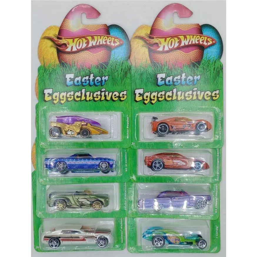 Hot Wheels 2009 Walmart Exclusive Complete Set OF 8 Easter Eggsclusives Mint