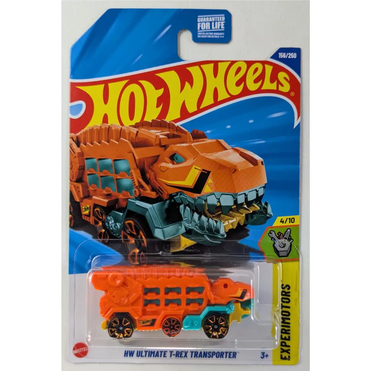 Error HW Ultimate T-rex Transporter 2025 Hot Wheels 156/250 Orange Dinosaur