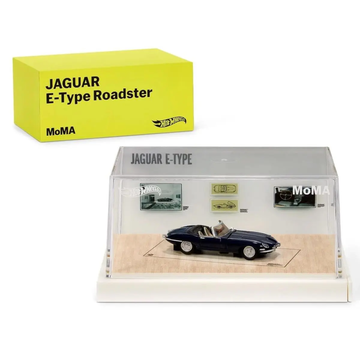 Hot Wheels Collectors x Moma Blue Jaguar E-type Roadster