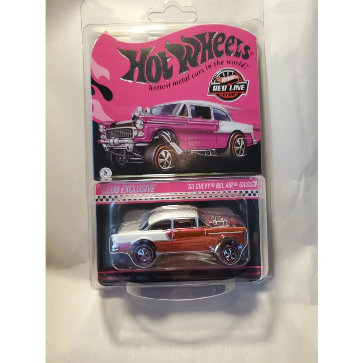2025 Hot Wheels 39th Convention Rlc Pink `55 Chevy Bel Air Gasser