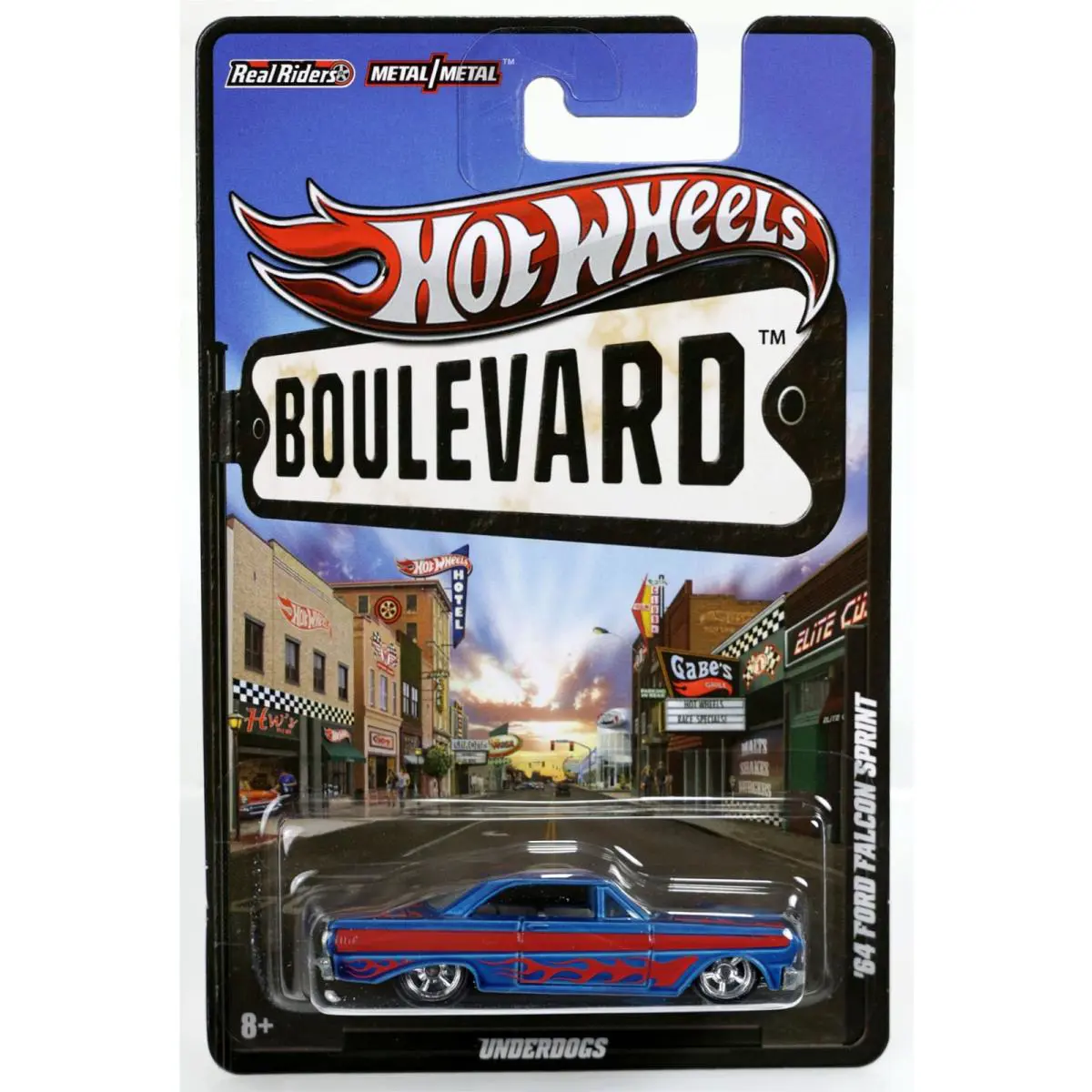 Hot Wheels 1964 Ford Falcon Sprint Boulevard Underdogs - W4643 Nrfp 2011 Blue
