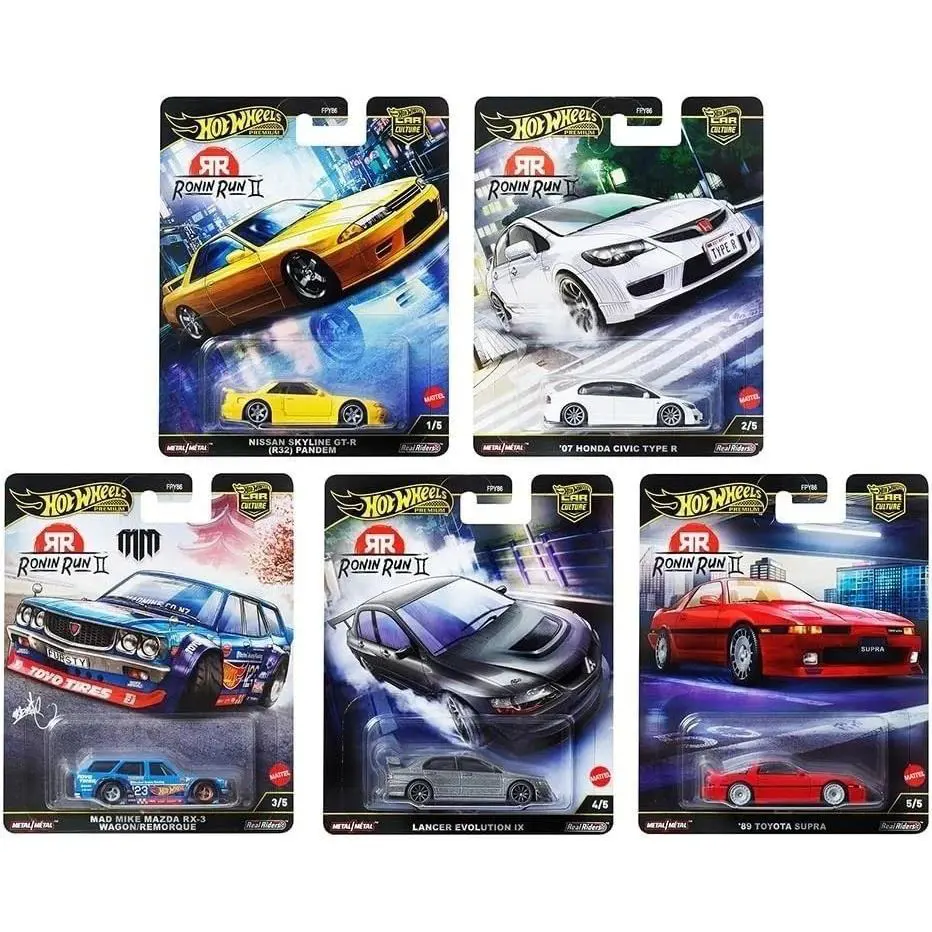 Hot Wheels 1:64 Car Culture 2025 M Case Ronin Run II Set of 5