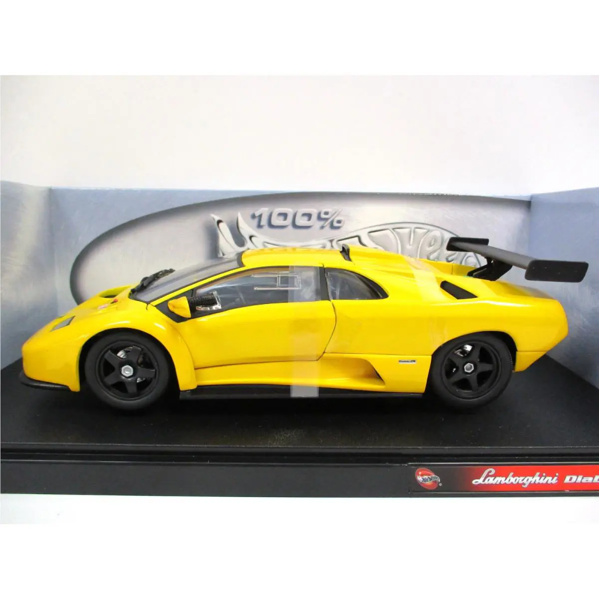 Hot Wheels - Lamborghini Diablo Gtr Metallic Yellow - 1/18 Diecast