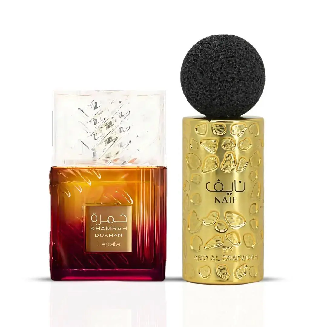 Khamrah Dukhan by Lattafa Naif by Ard Al Zaafaran Edp Sprays 100ml Bundle
