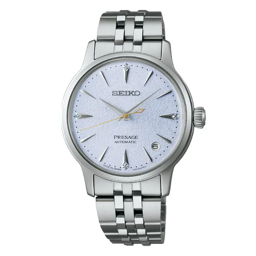 Seiko Prospex Automatic Light Blue/grey Dial Stainless Steel Womens Watch SRPL61 - Dial: Blue, Gray, Band: Silver, Bezel: Silver