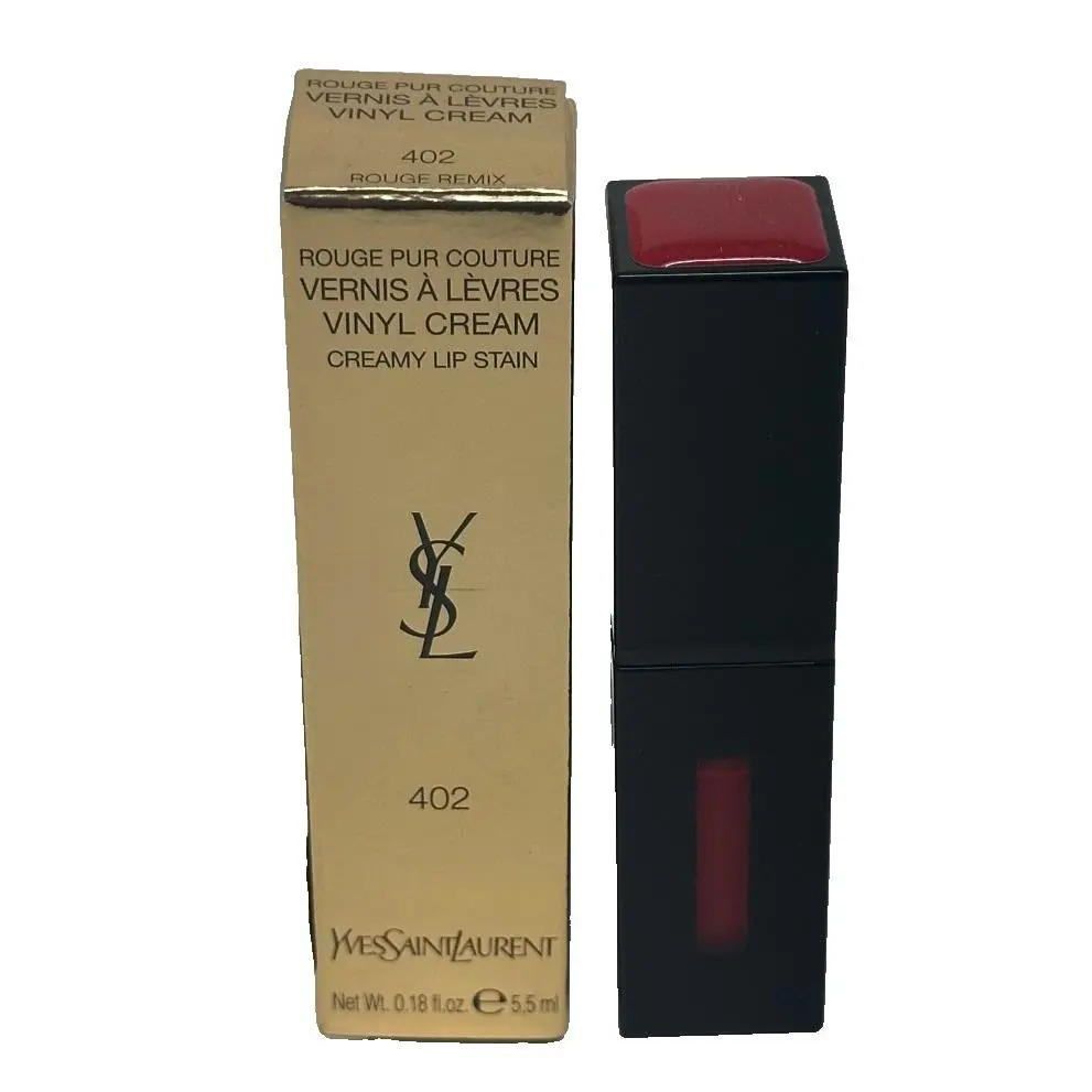 Yves Saint Laurent Rouge Pur Couture Vinyl Cream Lip Stain 402 Rouge Remix –