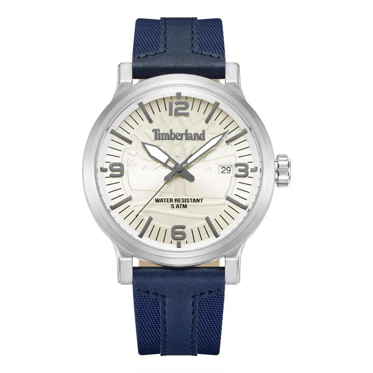 Timberland Men`s Analog Watch with Blue Leather Band TDWGN0029101