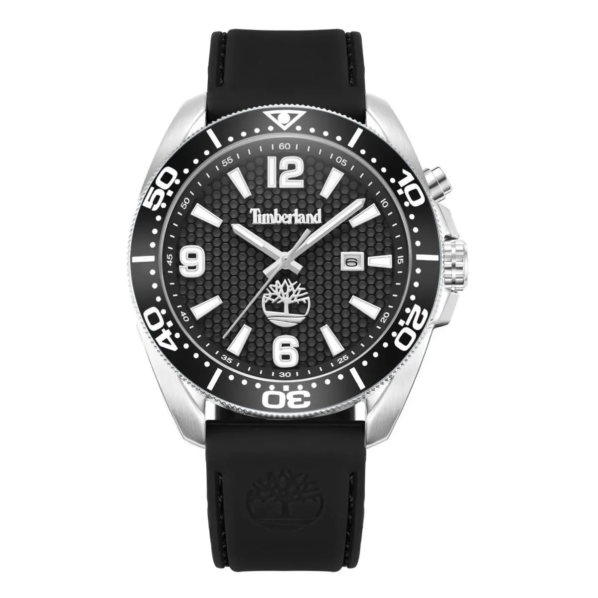 Timberland Men`s Analog Watch with Black Silicone Band TDWGN001001