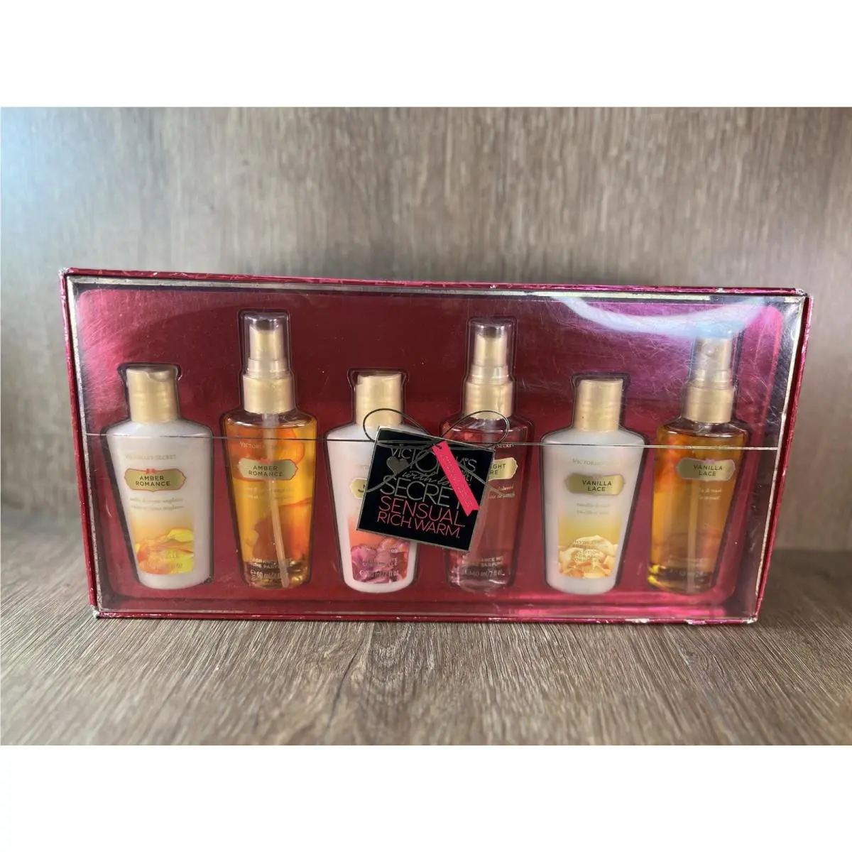 Victoria`s Secret Set 6 Piece Fragrance Mist Body Lotion Huge Gift Set Rare