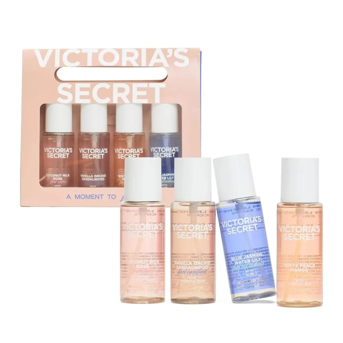 Victoria`s Secret 4 Piece Hair Body Mini Mist Gift Set Christmas Bundle