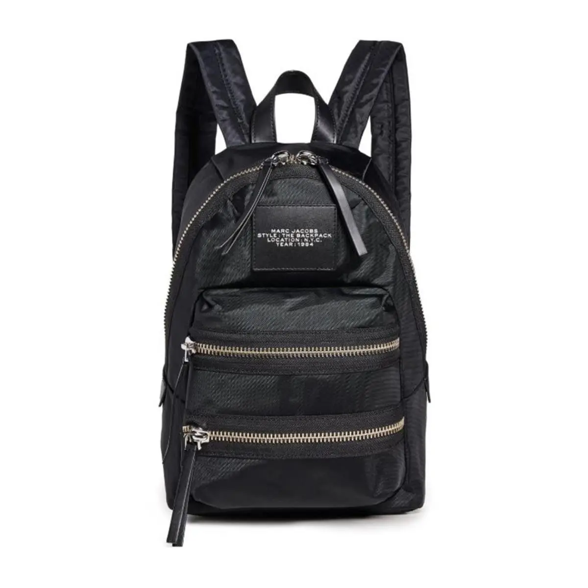 Marc Jacobs The Biker Nylon Medium Backpack Black 2F3HBP029H02-001