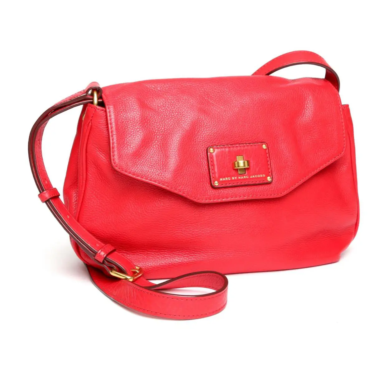 Marc By Marc Jacobs Womens Rosey Red Les Zeppelin Flap Crossbody Purse X3008