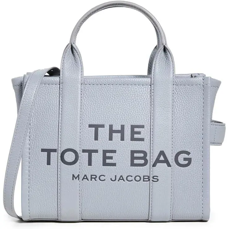 Marc Jacobs Women`s The Small Tote Wolf Grey Blue Graphic One Size H009L01SP by Marc By Marc Jacobs