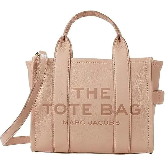 Marc Jacobs The Leather Small Tote Bag Rose Dust H009L01SP21-683