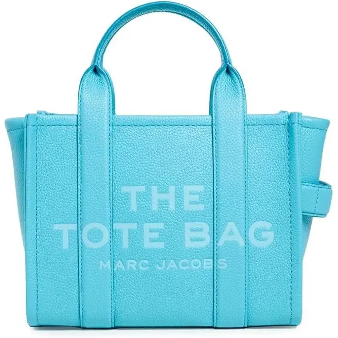 Marc Jacobs The Leather Small Tote Bag Pool Blue H009L01SP21-444 by Marc By Marc Jacobs