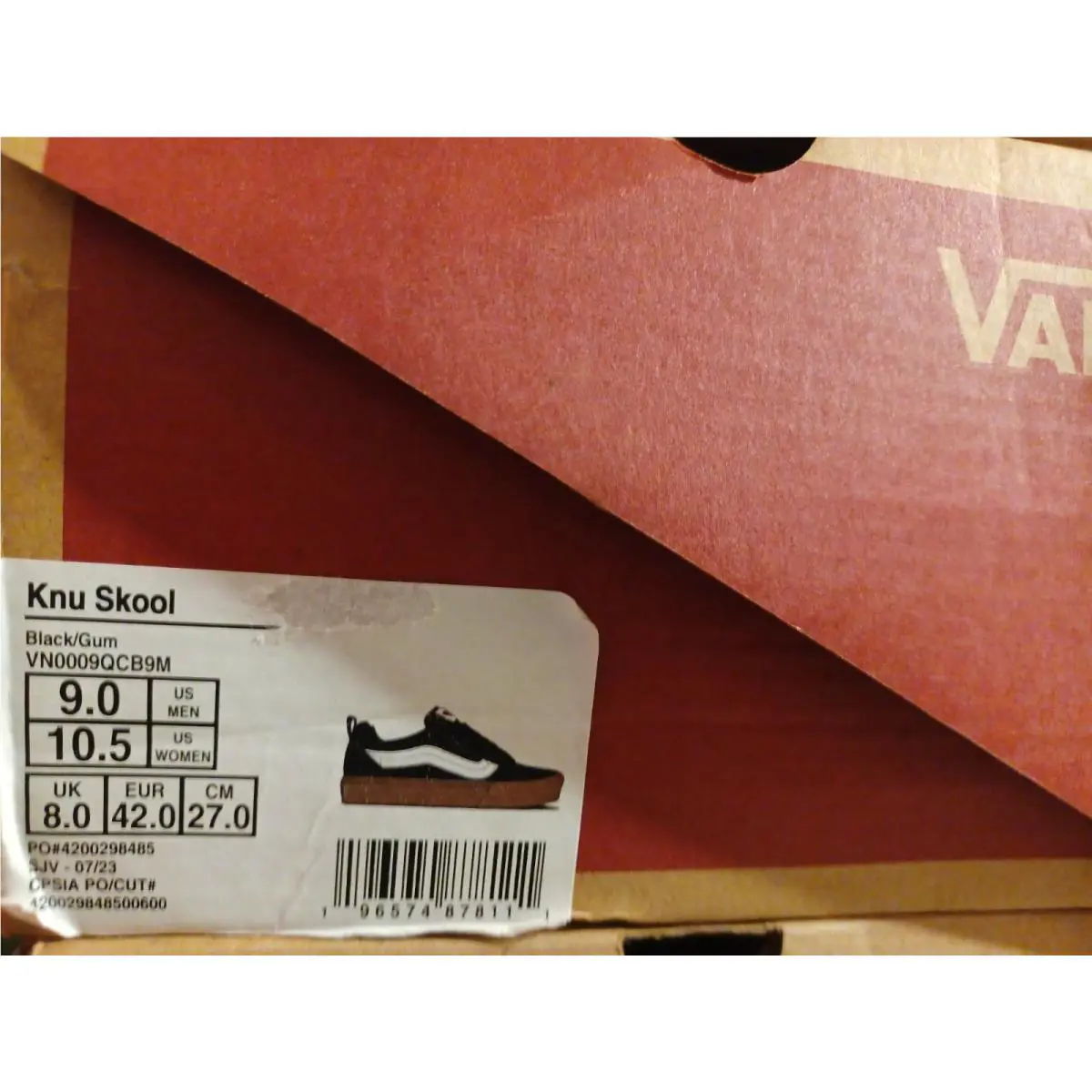 Vans shoes - VANS Knu-Skool - VN0009QCB9M - Black 10