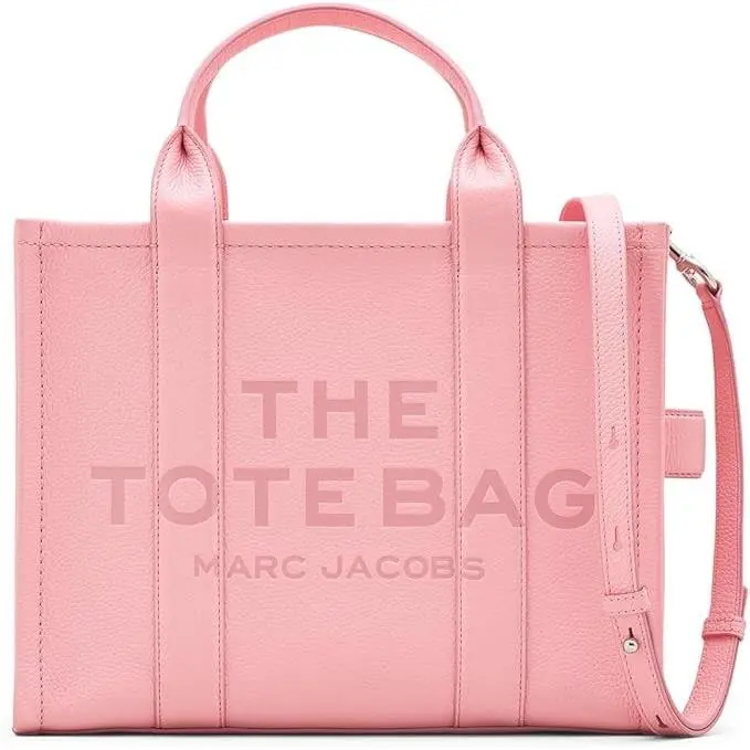 Marc Jacobs The Leather Medium Tote Bag Ribbon Pink H004L01PF21-669