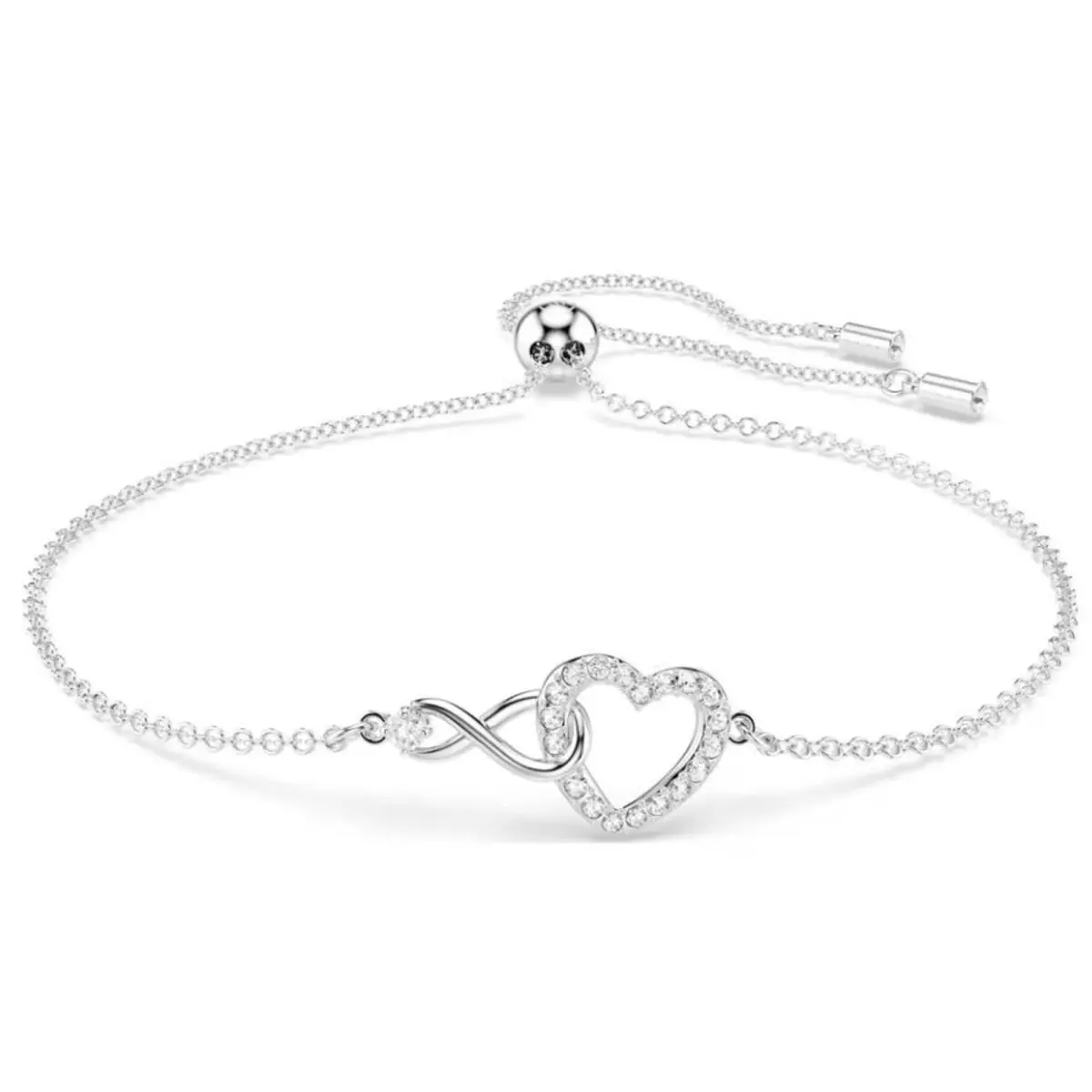 Swarovski Infinity Heart Jewelry Collection Necklaces and Bracelets Rose Gold