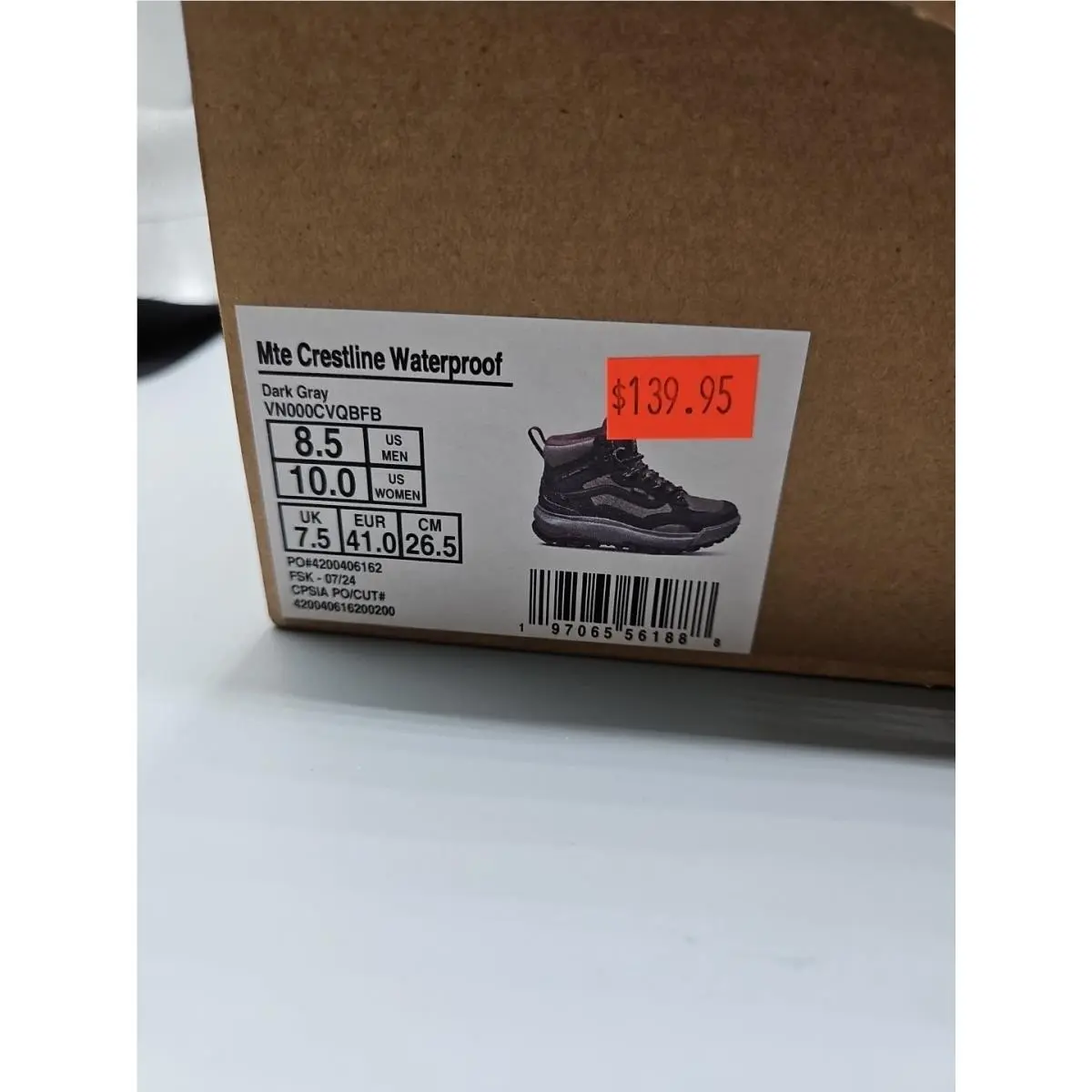 Vans shoes - VANS MTE - MTE - VN000CVQBFB - Gray 8