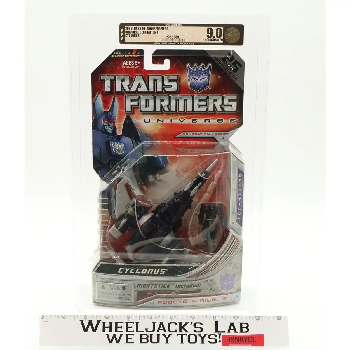 Cyclonus Afa Graded U9.0 Transformers Universe 2008 Hasbro Figure