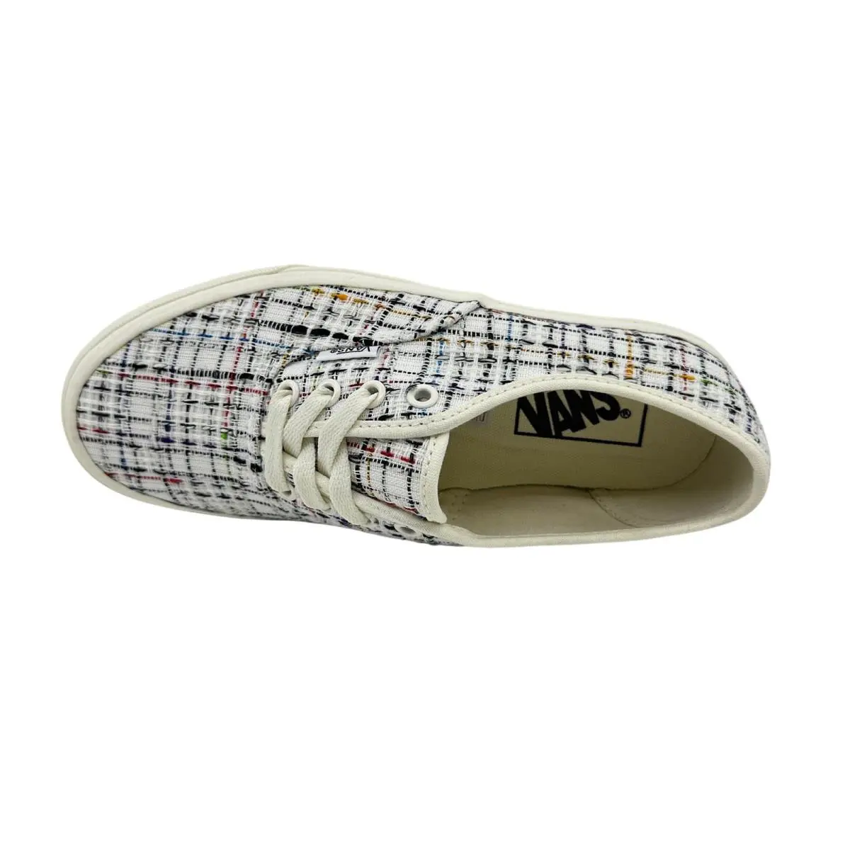 Vans shoes - VANS Authentic - Authentic - VN0A5KS96SV - White, Manufacturer: (Woven Plaid) Marshmallow (UPC: 195439456112) 2