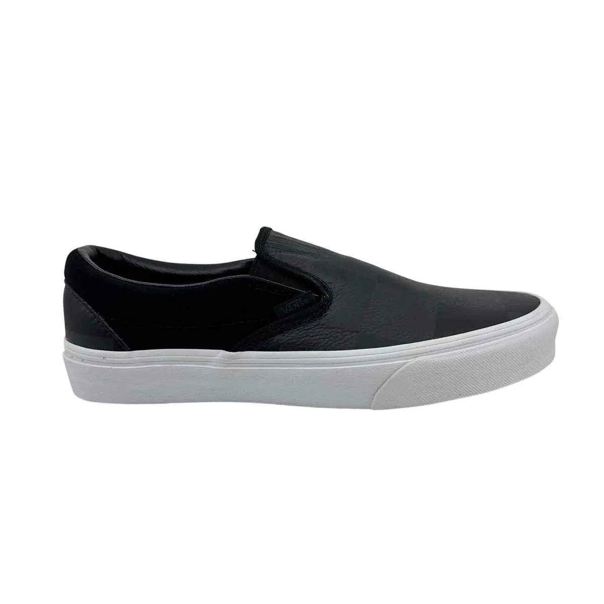 Vans shoes - VANS Classic Slip-On - Classic - VN0A4U382P9 - Black, Manufacturer: Leather Suede Checkerboard Asphalt Black (UPC: 194901282549) 0