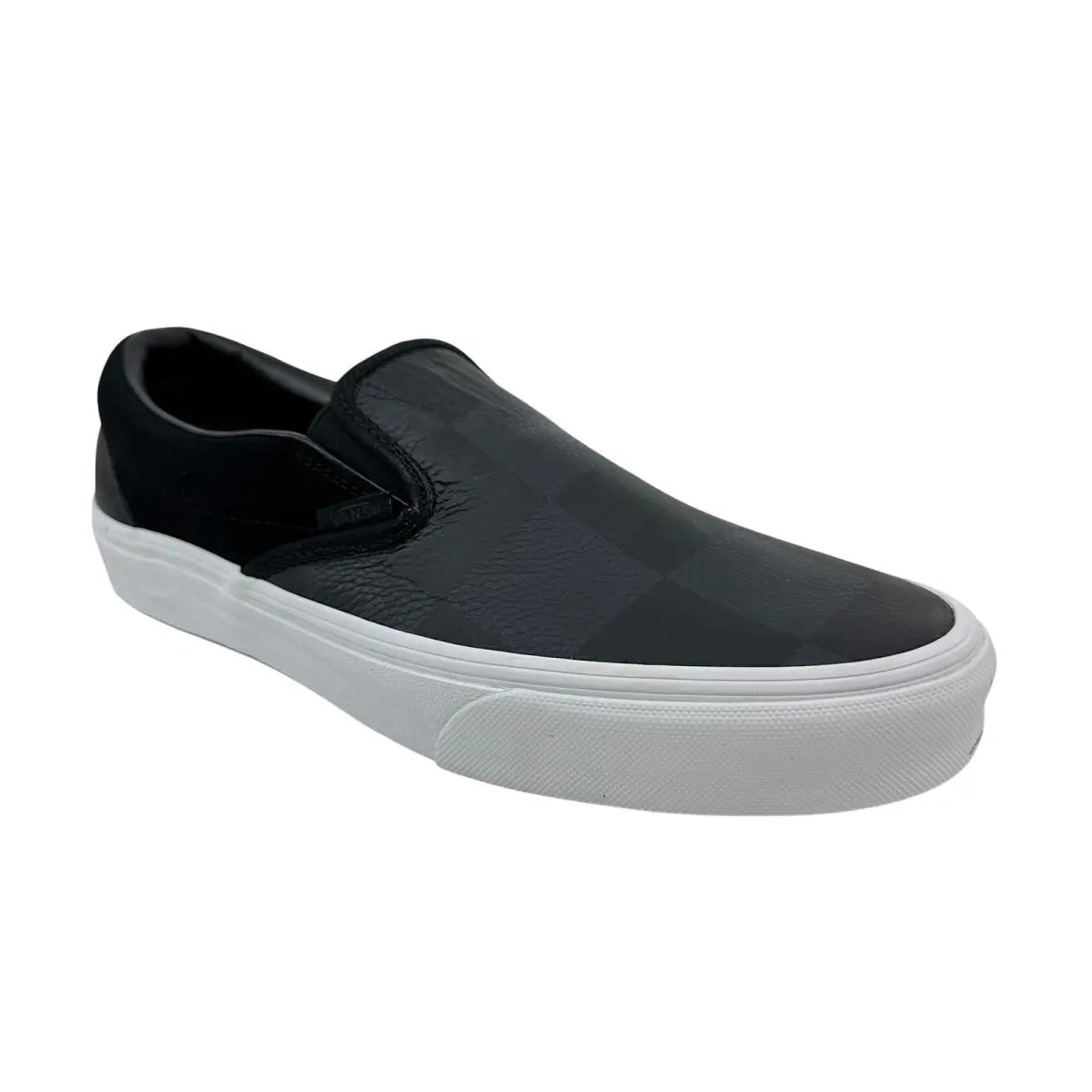 Vans shoes - VANS Classic Slip-On - Classic - VN0A4U382P9 - Black, Manufacturer: Leather Suede Checkerboard Asphalt Black (UPC: 194901282549) 1
