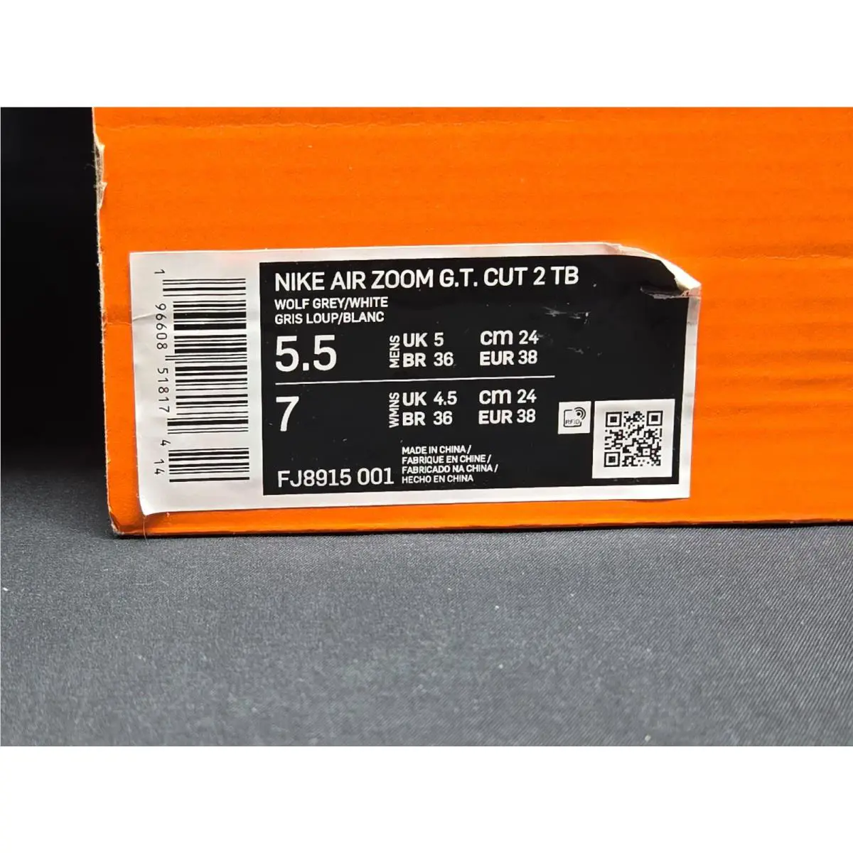 Nike shoes - Nike Zoom GT - Zoom - FJ8915-001 - Gray 20