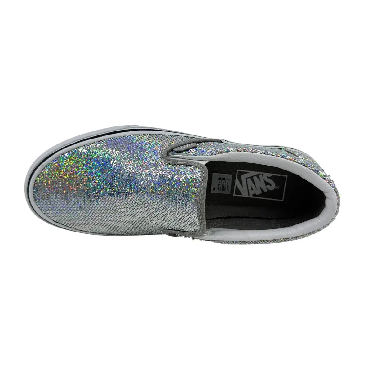 Vans shoes - VANS Classic - Classic - VN0A4U382NJ - Silver, Manufacturer: Micro Sequins Silver True White (UPC: 194901276043) 2
