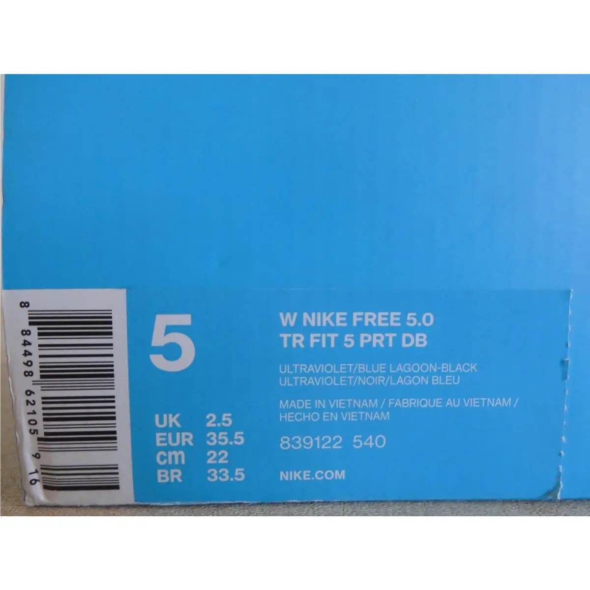 Nike shoes - Nike Free 5.0 TR - Free - 839122-540 - Blue 6