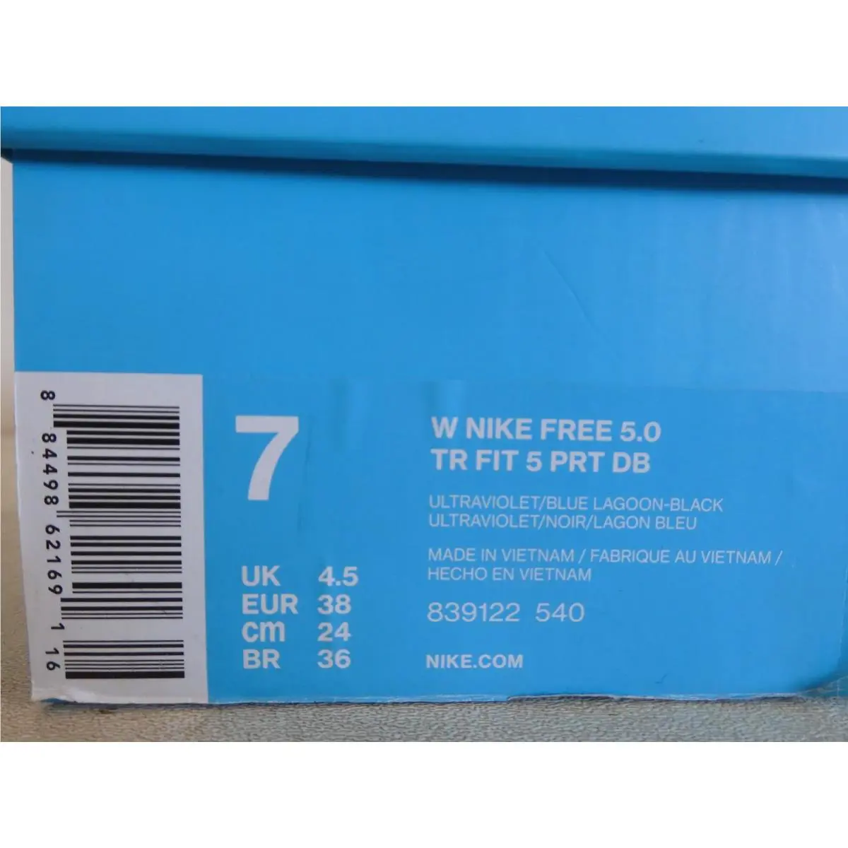 Nike shoes - Nike Free 5.0 TR - Free - 839122-540 - Blue 22