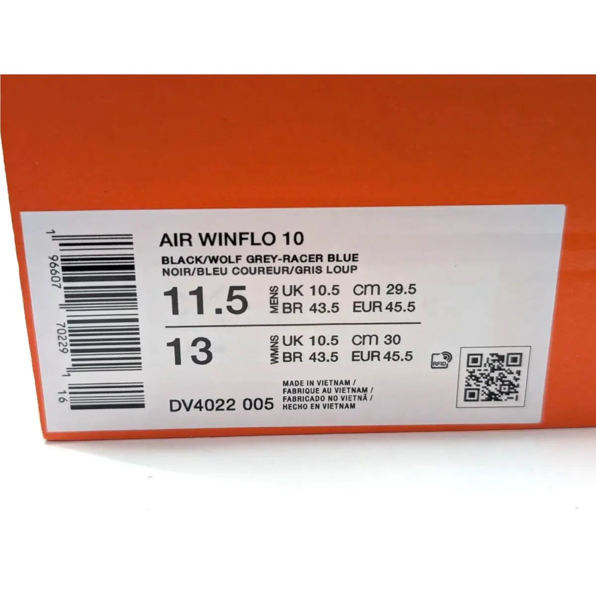 Nike shoes - Nike Air Winflo 10 - Air Winflo - DV4022-005 - Black/Grey/Blue 10