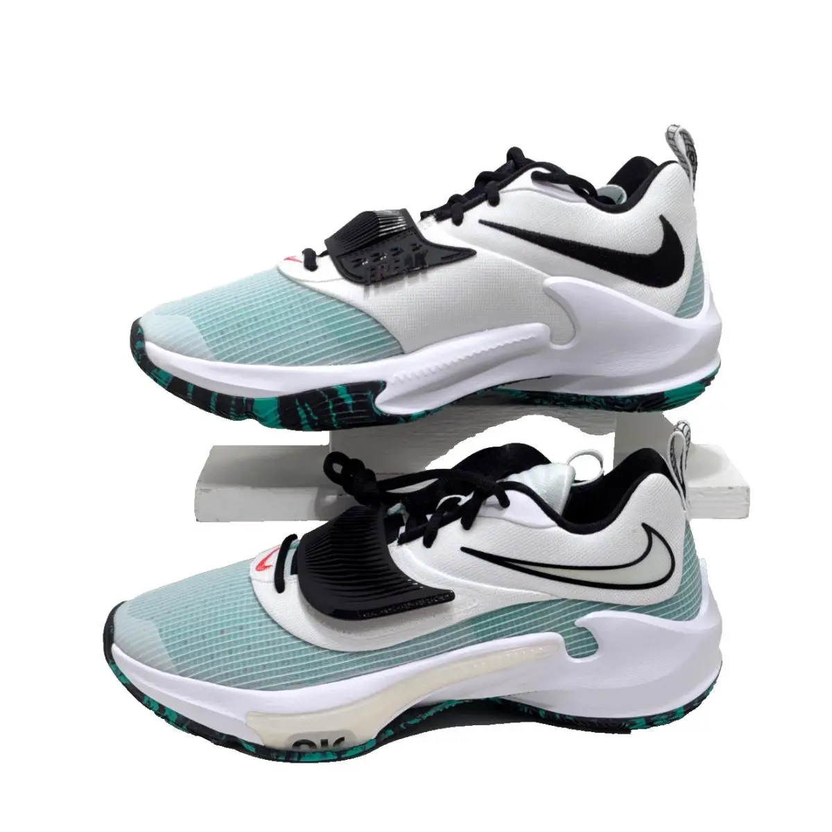 Nike shoes - Nike Zoom Freak 3 - Zoom Freak - DA0694-101 - WHITE/BLACK-CLEAR EMERALD 0