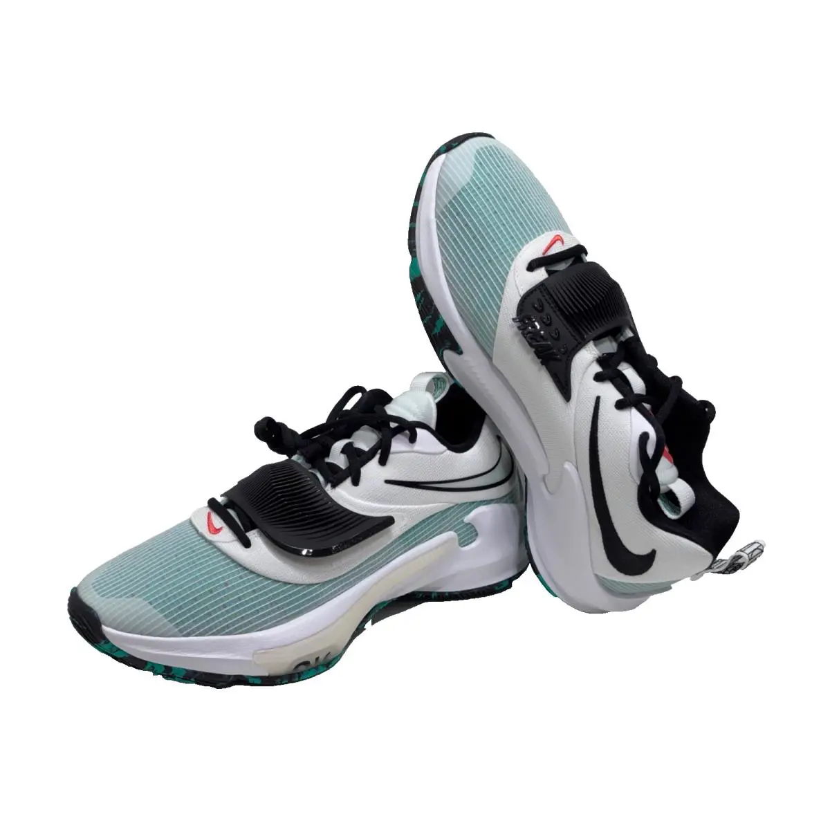 Nike shoes - Nike Zoom Freak 3 - Zoom Freak - DA0694-101 - WHITE/BLACK-CLEAR EMERALD 7