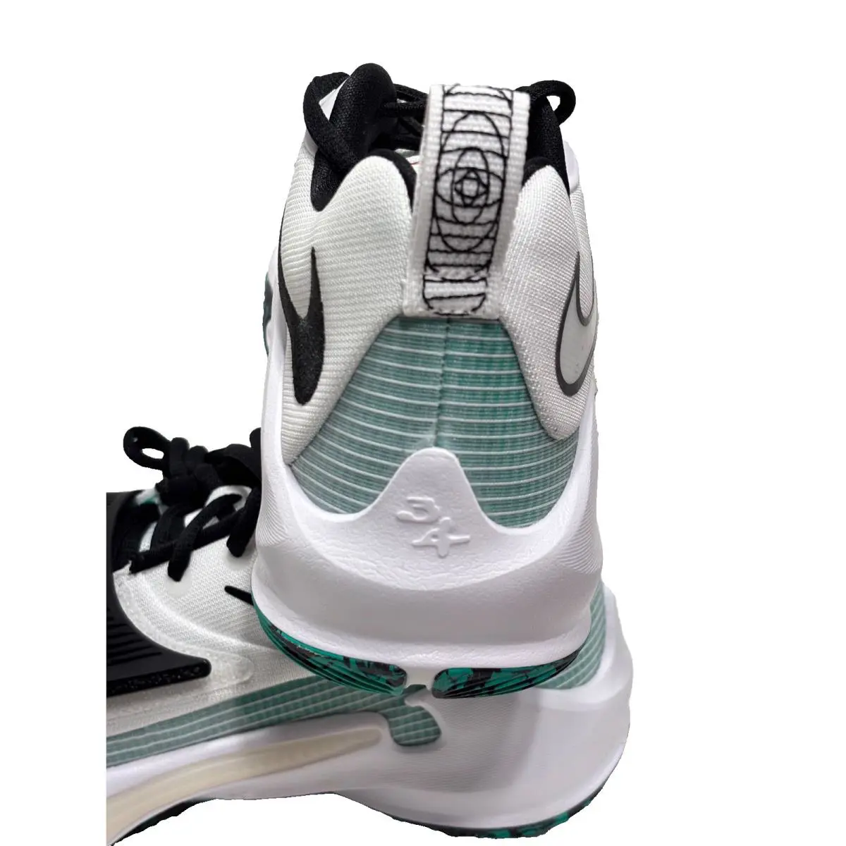 Nike shoes - Nike Zoom Freak 3 - Zoom Freak - DA0694-101 - WHITE/BLACK-CLEAR EMERALD 12