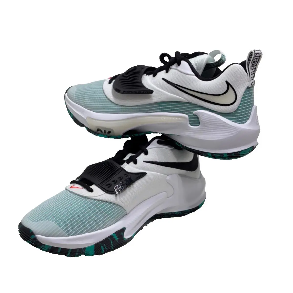 Nike shoes - Nike Zoom Freak 3 - Zoom Freak - DA0694-101 - WHITE/BLACK-CLEAR EMERALD 13