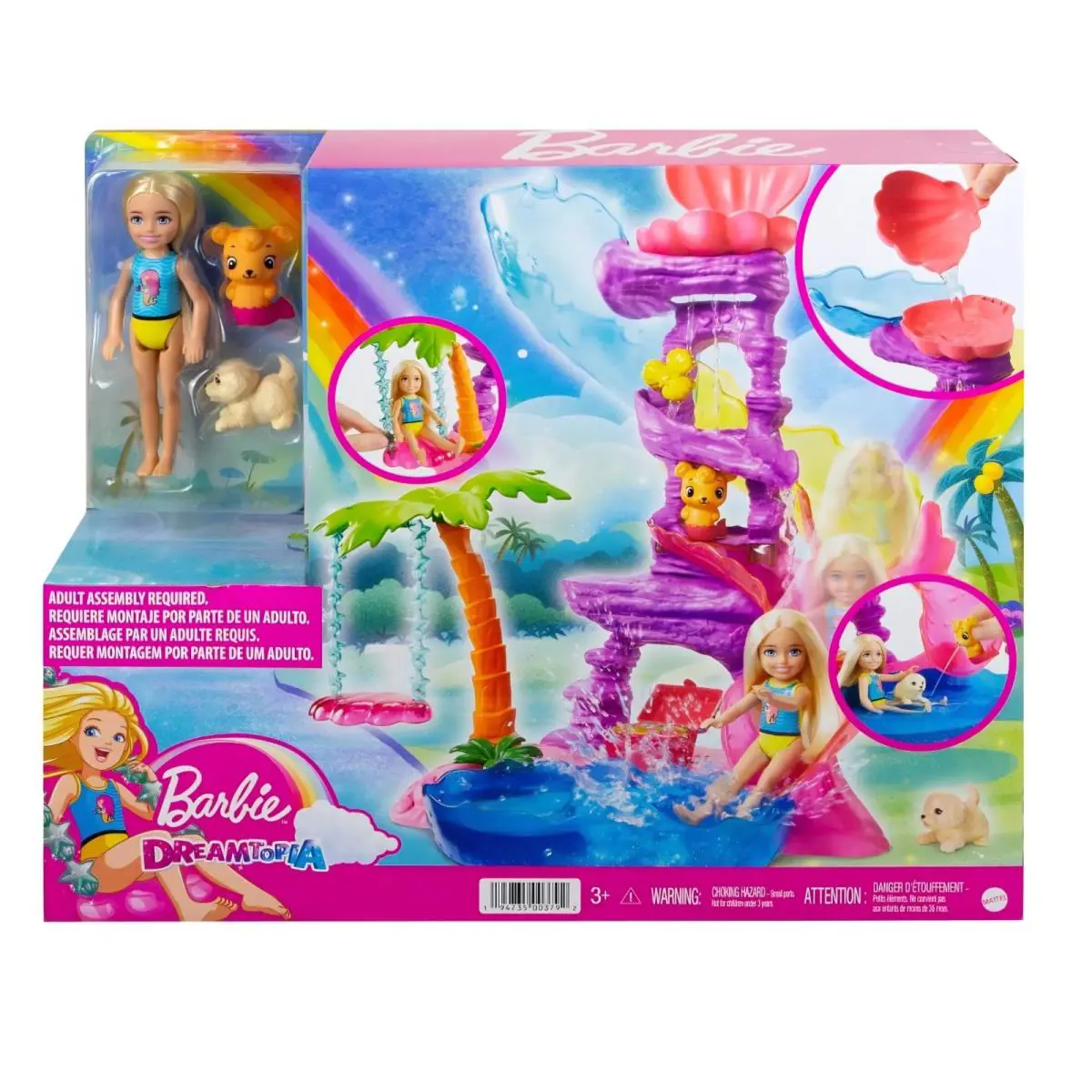 Barbie Dreamtopia Chelsea Water Lagoon Playset Girls Toy Gift