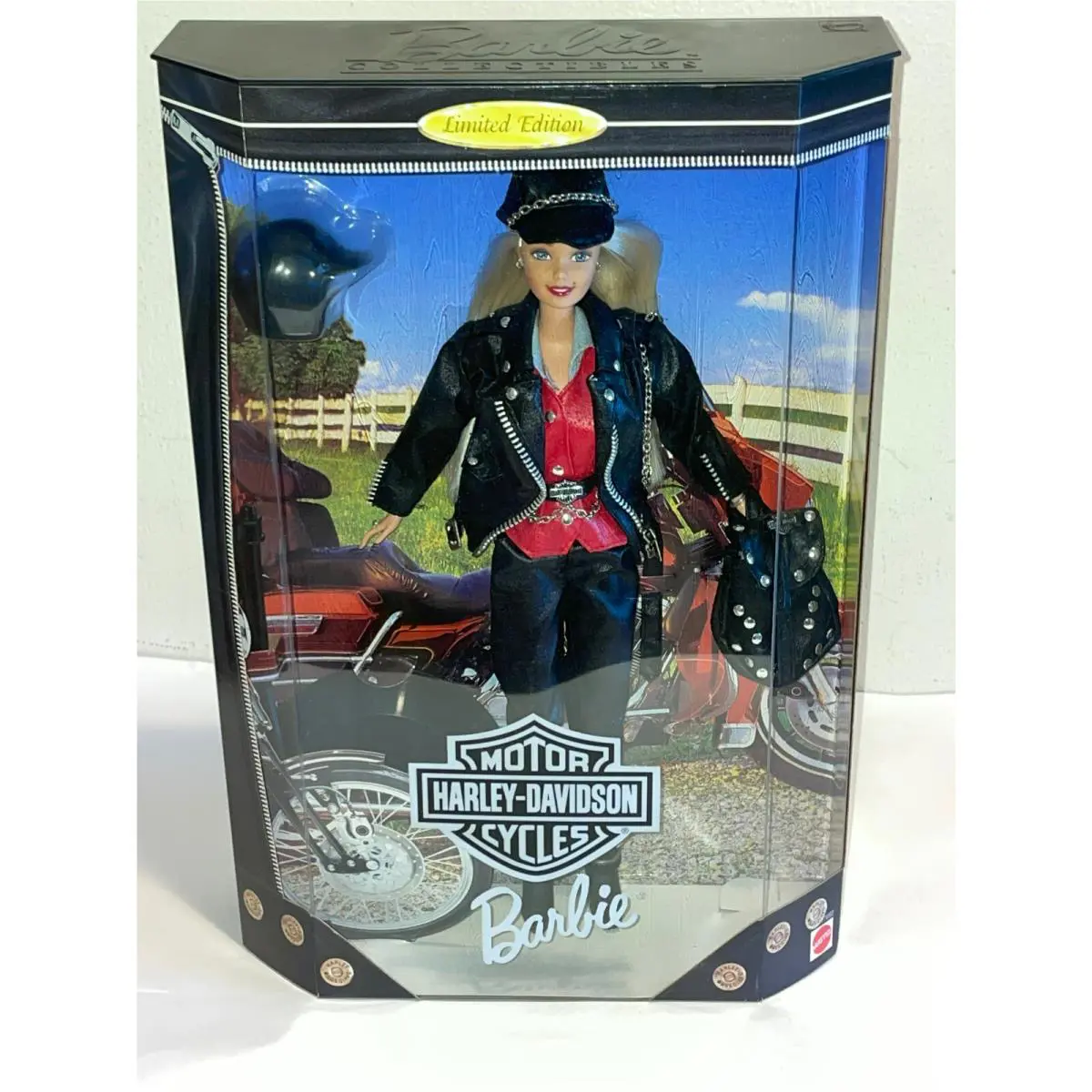 1997 Limited ED 1ST First Harley Davidson Blonde Barbie Doll Mattel 17692 Nrfb