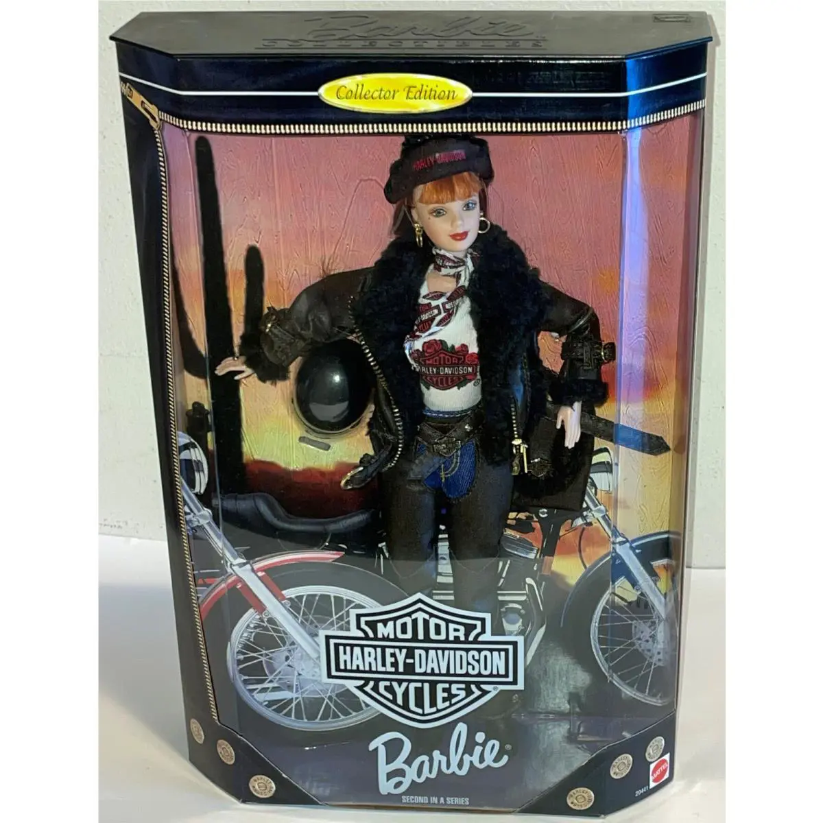 1998 Collector ED 2ND Second Harley Davidson Red Barbie Doll Mattel 20441 Nrfb