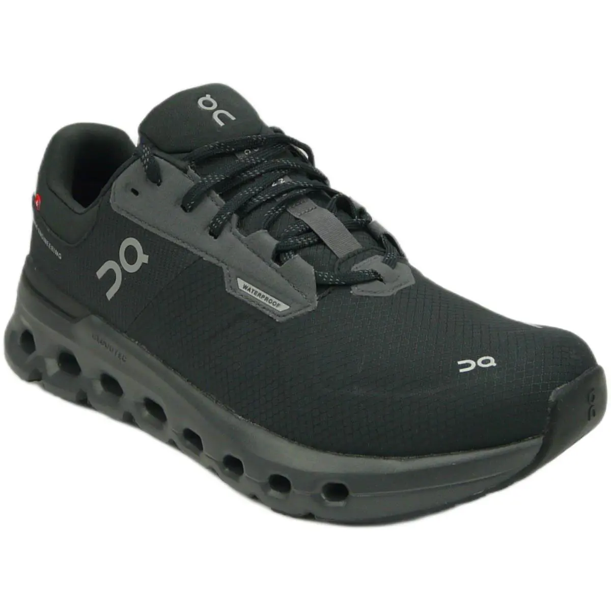 On Running Men`s Cloudrunner 2 Waterproof Running Shoes Magnet Black US 7.5 - Black